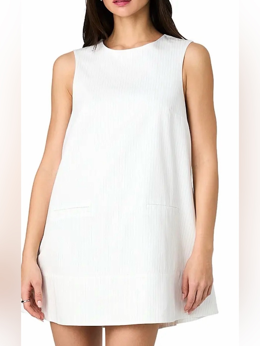 French Connection Pinstripe Sleeveless Shift Dress
